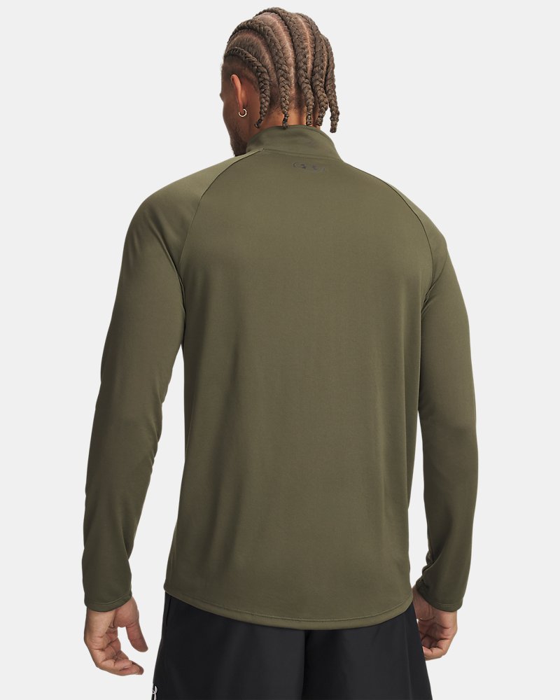 Under Armour UA Tech Half Zip Long Sleeve – Grön, bakifrån