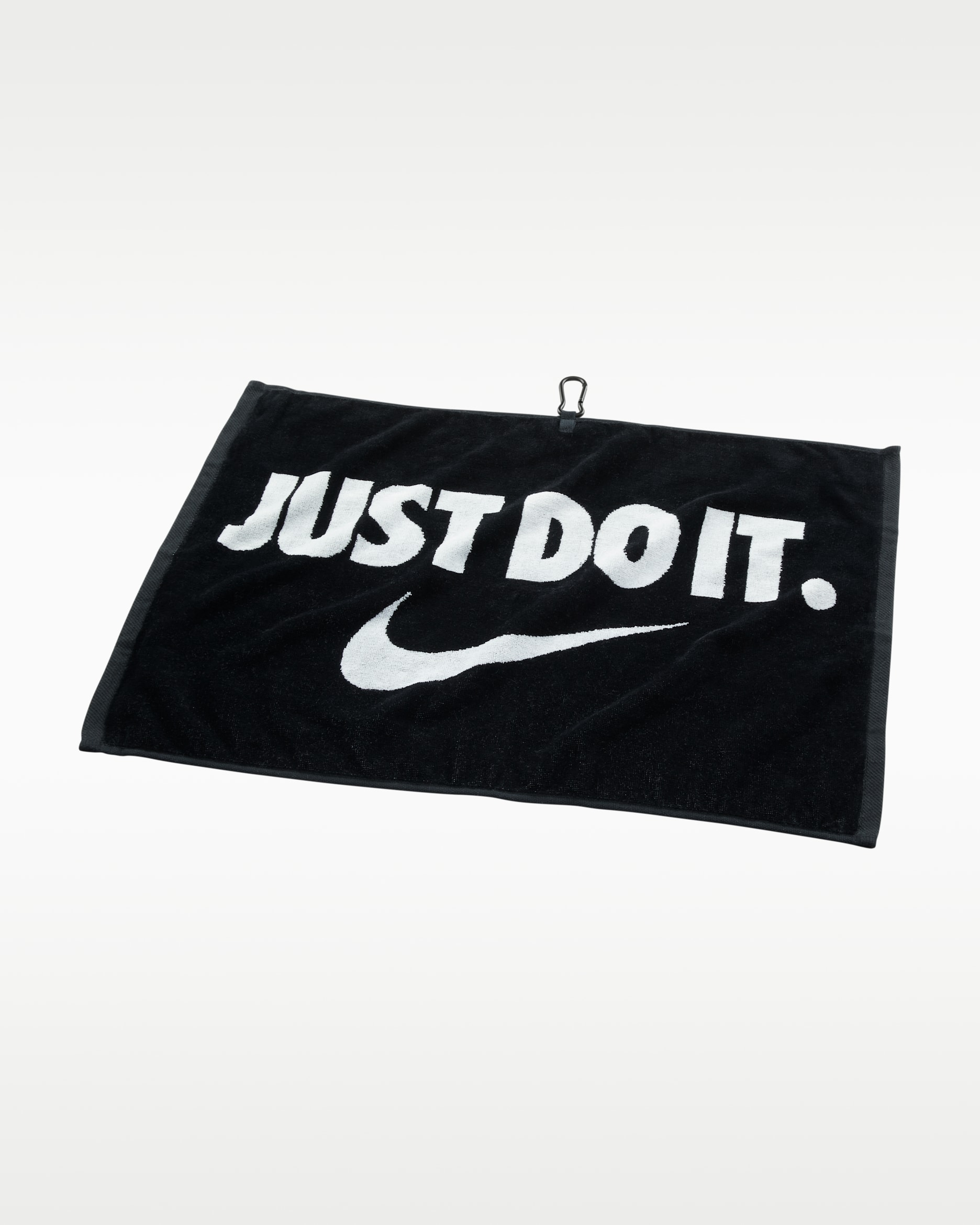 Nike Performance Golfhandduk som visar mjukt frottétyg – Svart/Vit