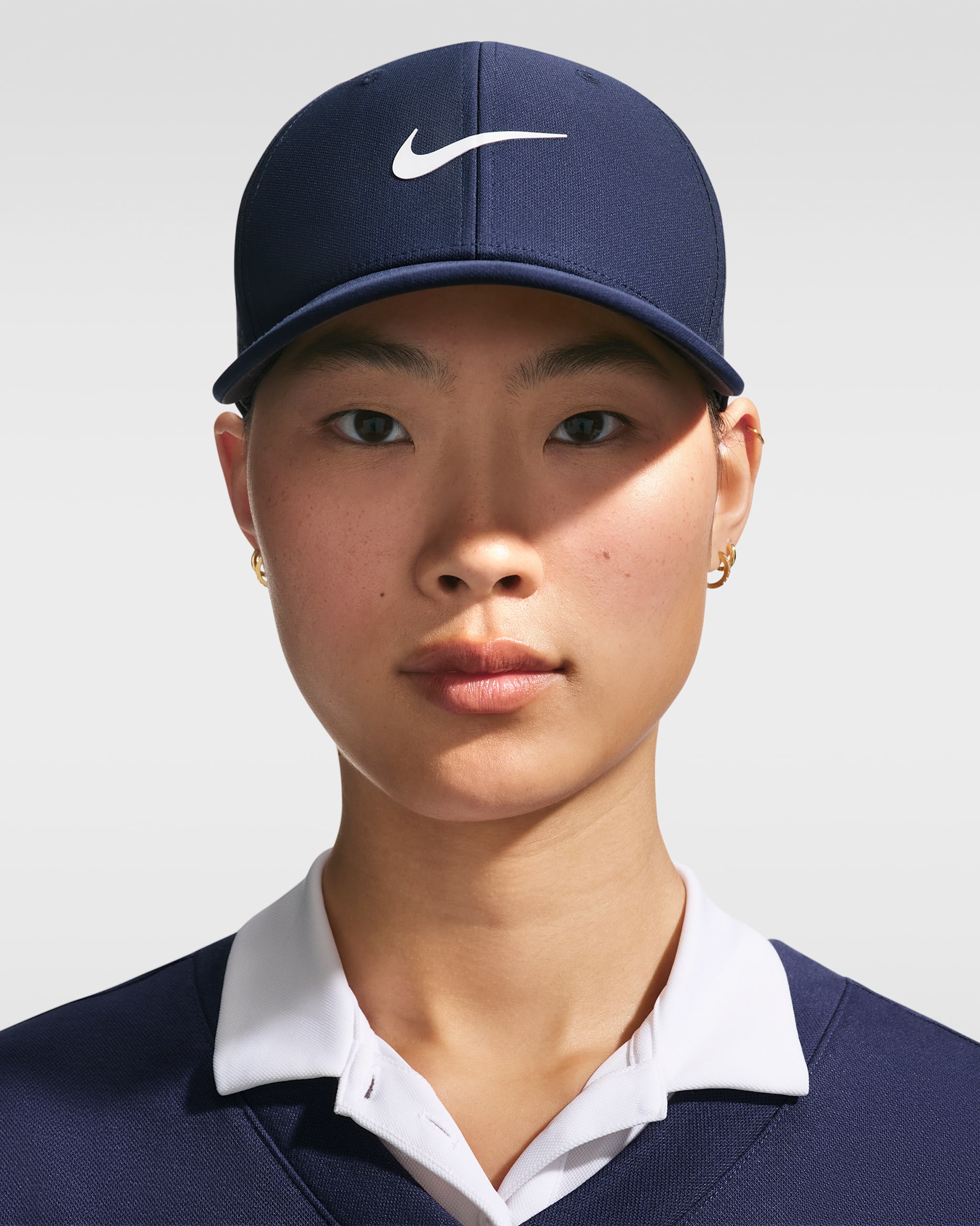 Nike Rise Dri-FIT ADV SwooshFlex Golfkeps – College Navy/Anthracite/White