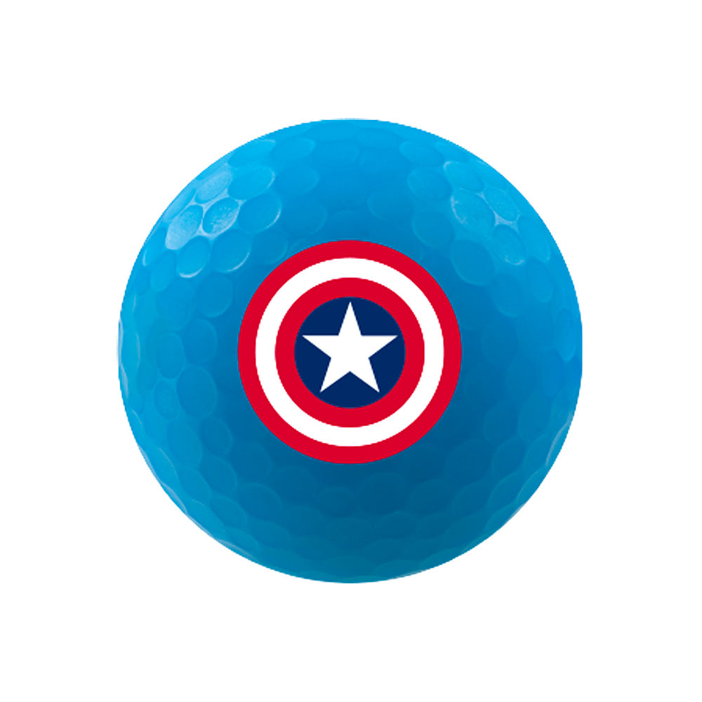 Blå Captain America Volvik Vimat golfboll