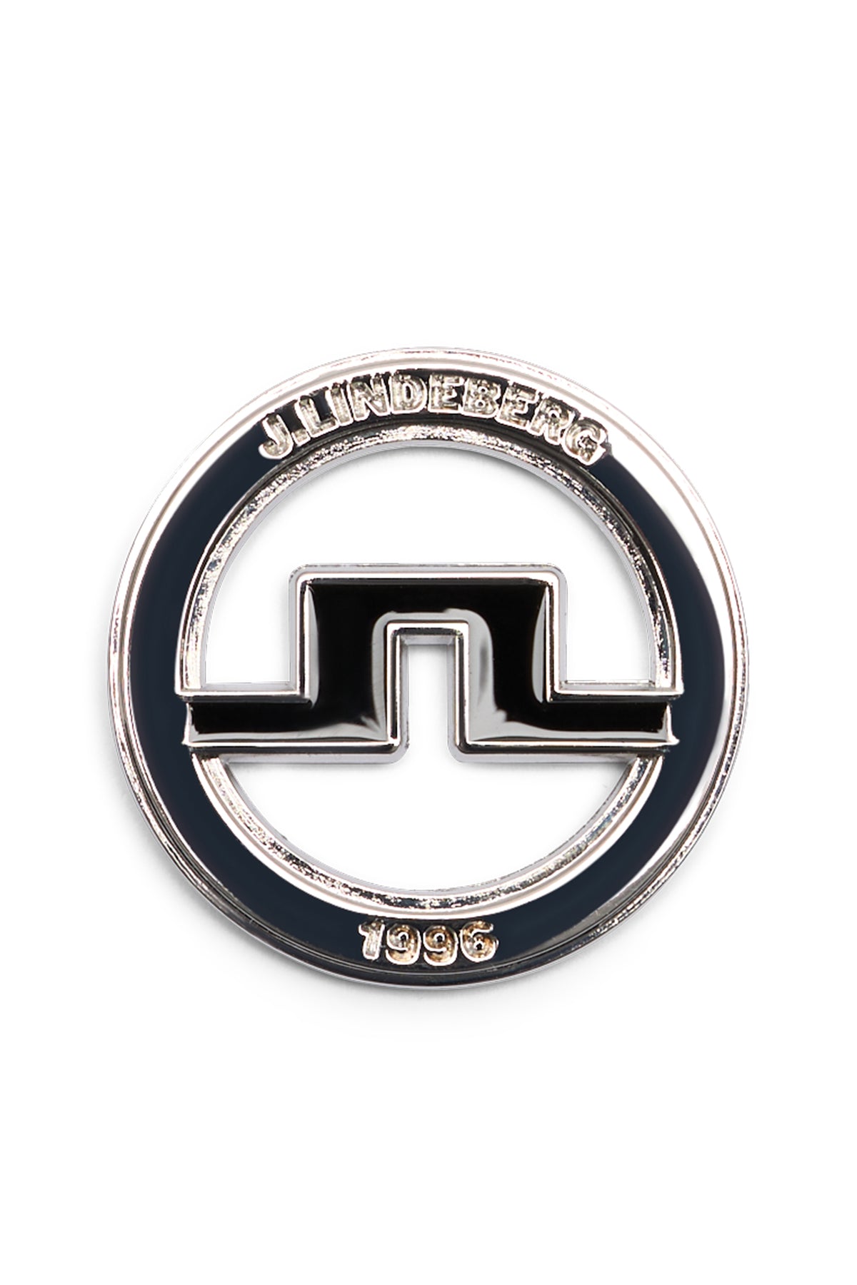 J.Lindeberg Bollmarkör Svart – framifrån med Bridge-logo