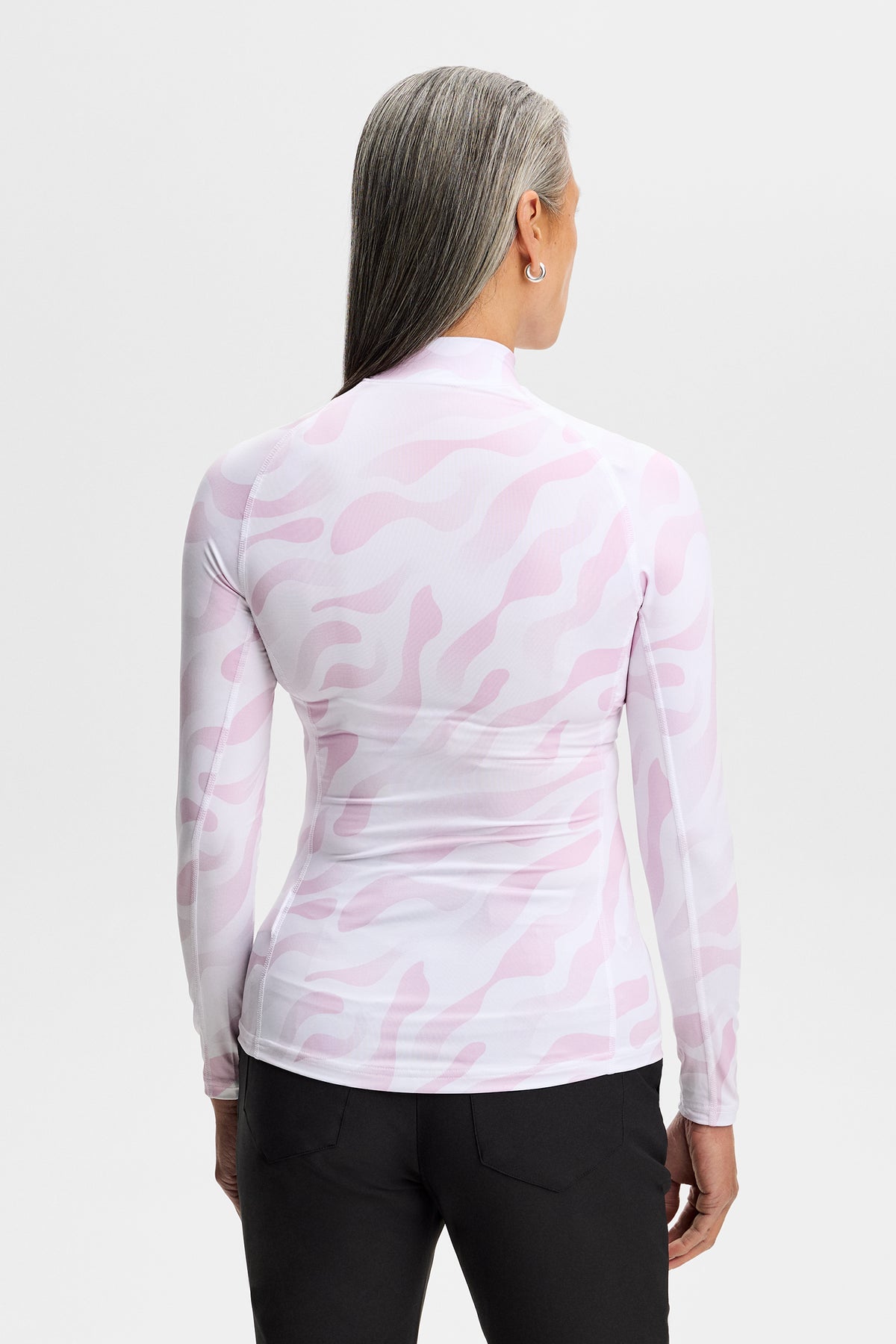 J.Lindeberg Ella Print Compression Top – moisture-wicking detail