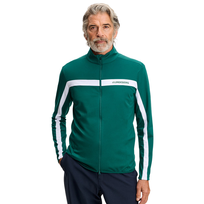 J.Lindeberg Jarvis Mid Layer Jacket Forest Biome – framifrån