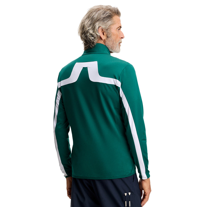 J.Lindeberg Jarvis Mid Layer Jacket Forest Biome – sido- och bakdetalj